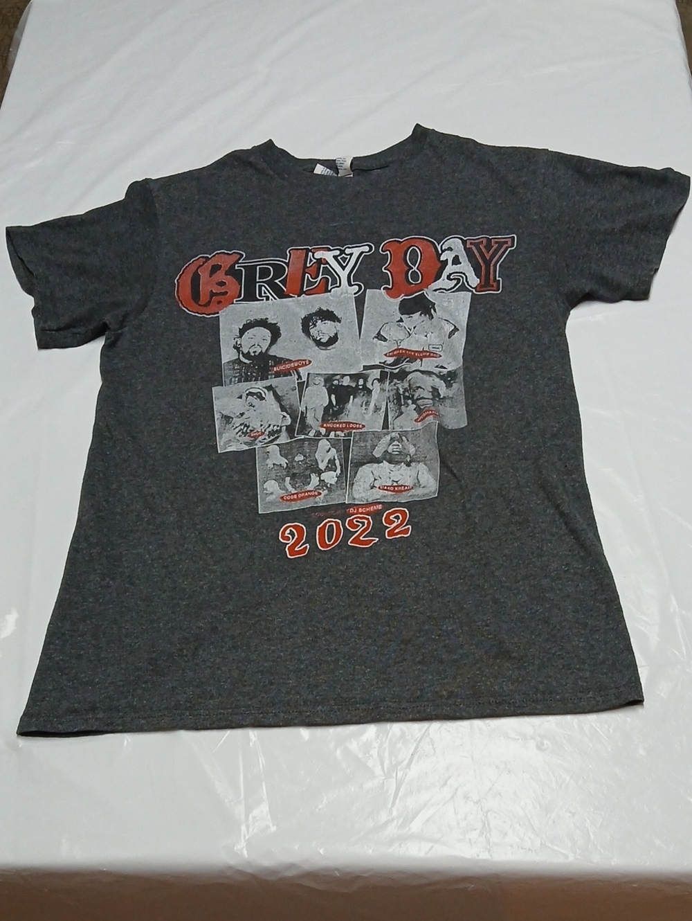 Grey Day 2022 Tour Graphic Tee T-Shirt Size S $uicideboy$ Knocked Loose $not
